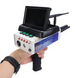 25m Deep Metal Detector with Display Screen 1200m Search Range Gold Finder Metal Scanner Device 100‑240V EU Plug White