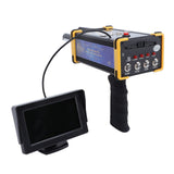 Underground Metal Scanner 49.2ft Depth 3280.8ft Range High Accuracy Sensitive Metal Detector with Screen for Copper Gold Silver Yellow Frame EU Plug 100‑240V