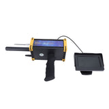 Underground Metal Scanner 49.2ft Depth 3280.8ft Range High Accuracy Sensitive Metal Detector with Screen for Copper Gold Silver Yellow Frame EU Plug 100‑240V