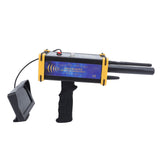 Underground Metal Scanner 49.2ft Depth 3280.8ft Range High Accuracy Sensitive Metal Detector with Screen for Copper Gold Silver Yellow Frame EU Plug 100‑240V