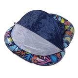 3 in 1 Pool Floats Multifunctional Adult Pool Floats Lounger with Detachable Sun Shade Canopy and Cup Holder for Beach Lake Party