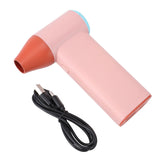 Electric Air Duster 130000RPM Compressed Air Duster 3 Gear Adjustable Jet Dry Blower for Computer Keyboard Outdoors Car Home Pink