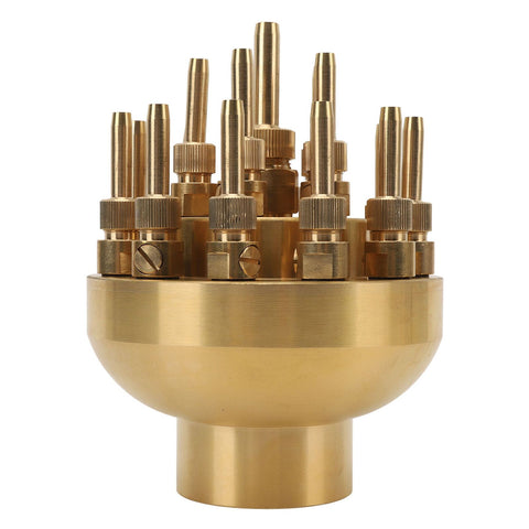 Fountain Nozzle Brass G2 Inch DN50 3 Tier Adjustable Column Water Fountain Nozzle Sprinkler Spray Head for Garden Pool Pond Landscaping