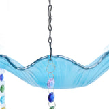 Hummingbird Feeder Bird Bath for Outdoors 2 In 1 Hanging Solar Bird Bath Fountain with 3 Feeder Pots for Small Birds