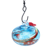 Hummingbird Feeder Bird Bath for Outdoors 2 In 1 Hanging Solar Bird Bath Fountain with 3 Feeder Pots for Small Birds