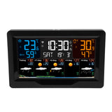 Smart Weather Clock WiFi Wireless Digital Weather Clock for Temperature Humidity Barometric Pressure Wind and Frost Alarms Time Date Weather 100‑240V US Plug In Australia - Darrahopens