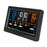 Smart Weather Clock WiFi Wireless Digital Weather Clock for Temperature Humidity Barometric Pressure Wind and Frost Alarms Time Date Weather 100‑240V US Plug In Australia - Darrahopens