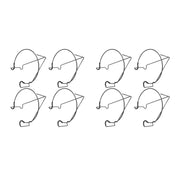 8pcs Railing Plant Pot Holder Iron Rack Floating Garden Flower Pot Stand Baskets Shelf for Outdoor Balcony Fence Deck Garden Black In Australia - Darrahopens