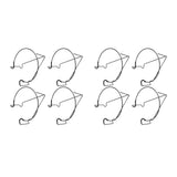 8pcs Railing Plant Pot Holder Iron Rack Floating Garden Flower Pot Stand Baskets Shelf for Outdoor Balcony Fence Deck Garden Black In Australia - Darrahopens