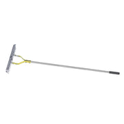 Thatch Rake 15in Wide Stainless Steel High Efficiency Ergonomic Dead Grass Rake for Fallen Leaves Dead Branches
