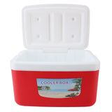 8L Insulated Portable Cooler Efficient Warm Cold Insulation Portable Hard Cooler Box Ice Cooler for Camping Picnic Beach Drink Beverage Fishing Red