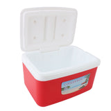 8L Insulated Portable Cooler Efficient Warm Cold Insulation Portable Hard Cooler Box Ice Cooler for Camping Picnic Beach Drink Beverage Fishing Red