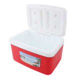 8L Insulated Portable Cooler Efficient Warm Cold Insulation Portable Hard Cooler Box Ice Cooler for Camping Picnic Beach Drink Beverage Fishing Red