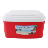 8L Insulated Portable Cooler Efficient Warm Cold Insulation Portable Hard Cooler Box Ice Cooler for Camping Picnic Beach Drink Beverage Fishing Red