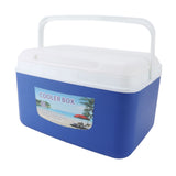 8L Insulated Portable Cooler Efficient Warm Cold Insulation Portable Hard Cooler Box Ice Cooler for Camping Picnic Beach Drink Beverage Fishing Blue