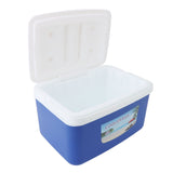 8L Insulated Portable Cooler Efficient Warm Cold Insulation Portable Hard Cooler Box Ice Cooler for Camping Picnic Beach Drink Beverage Fishing Blue
