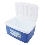 8L Insulated Portable Cooler Efficient Warm Cold Insulation Portable Hard Cooler Box Ice Cooler for Camping Picnic Beach Drink Beverage Fishing Blue