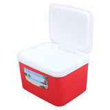 5L Portable Cooler Box Large Capacity Multifunctional Keeps Food Freshness and Drink Cool Insulated Hard Cooler Case for Travel Car Red