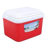 5L Portable Cooler Box Large Capacity Multifunctional Keeps Food Freshness and Drink Cool Insulated Hard Cooler Case for Travel Car Red