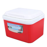 5L Portable Cooler Box Large Capacity Multifunctional Keeps Food Freshness and Drink Cool Insulated Hard Cooler Case for Travel Car Red