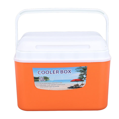5L Portable Cooler Box Large Capacity Multifunctional Keeps Food Freshness and Drink Cool Insulated Hard Cooler Case for Travel Car Orange In Australia - Darrahopens
