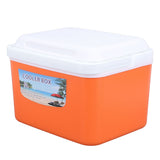 5L Portable Cooler Box Large Capacity Multifunctional Keeps Food Freshness and Drink Cool Insulated Hard Cooler Case for Travel Car Orange