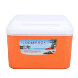 5L Portable Cooler Box Large Capacity Multifunctional Keeps Food Freshness and Drink Cool Insulated Hard Cooler Case for Travel Car Orange