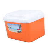 5L Portable Cooler Box Large Capacity Multifunctional Keeps Food Freshness and Drink Cool Insulated Hard Cooler Case for Travel Car Orange