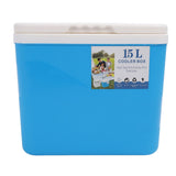15L Insulated Portable Cooler Professional Lasting Cooling Insulation Hard Cooler Box for Outdoor Picnic Fishing Commercial Stall Blue