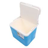 15L Insulated Portable Cooler Professional Lasting Cooling Insulation Hard Cooler Box for Outdoor Picnic Fishing Commercial Stall Blue