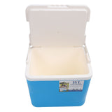 15L Insulated Portable Cooler Professional Lasting Cooling Insulation Hard Cooler Box for Outdoor Picnic Fishing Commercial Stall Blue