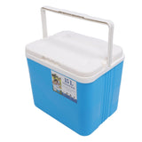 15L Insulated Portable Cooler Professional Lasting Cooling Insulation Hard Cooler Box for Outdoor Picnic Fishing Commercial Stall Blue