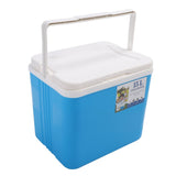 15L Insulated Portable Cooler Professional Lasting Cooling Insulation Hard Cooler Box for Outdoor Picnic Fishing Commercial Stall Blue