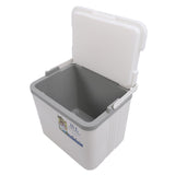 15L Insulated Portable Cooler Professional Lasting Cooling Insulation Hard Cooler Box for Outdoor Picnic Fishing Commercial Stall White