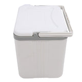 15L Insulated Portable Cooler Professional Lasting Cooling Insulation Hard Cooler Box for Outdoor Picnic Fishing Commercial Stall White