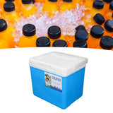 6L Portable Cooler Box Large Capacity Multifunctional Keeps Food Freshness and Drink Cool Insulated Hard Cooler Case for Ice Drinks Food Blue