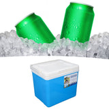 6L Portable Cooler Box Large Capacity Multifunctional Keeps Food Freshness and Drink Cool Insulated Hard Cooler Case for Ice Drinks Food Blue
