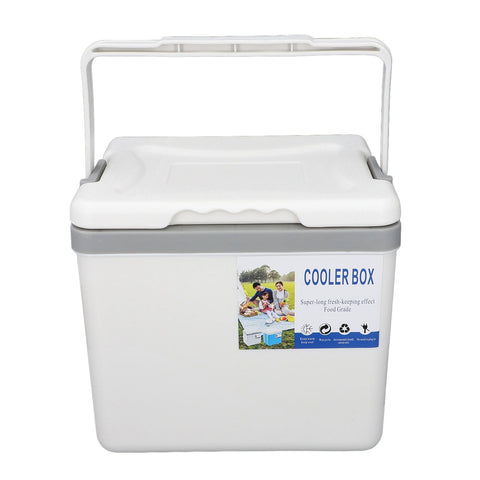 6L Portable Cooler Box Large Capacity Multifunctional Keeps Food Freshness and Drink Cool Insulated Hard Cooler Case for Ice Drinks Food White