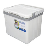 6L Portable Cooler Box Large Capacity Multifunctional Keeps Food Freshness and Drink Cool Insulated Hard Cooler Case for Ice Drinks Food White