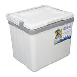 6L Portable Cooler Box Large Capacity Multifunctional Keeps Food Freshness and Drink Cool Insulated Hard Cooler Case for Ice Drinks Food White