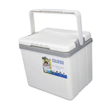 6L Portable Cooler Box Large Capacity Multifunctional Keeps Food Freshness and Drink Cool Insulated Hard Cooler Case for Ice Drinks Food White