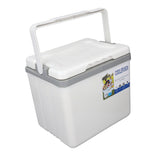 6L Portable Cooler Box Large Capacity Multifunctional Keeps Food Freshness and Drink Cool Insulated Hard Cooler Case for Ice Drinks Food White