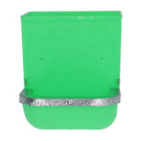 5PCS Small Animal Feeder Plastic Iron Spill Proof Large Capacity Rabbit Food Dispenser for Guinea Pigs Chinchillas Ferrets Green