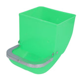 5PCS Small Animal Feeder Plastic Iron Spill Proof Large Capacity Rabbit Food Dispenser for Guinea Pigs Chinchillas Ferrets Green