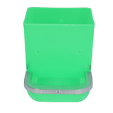 5PCS Small Animal Feeder Plastic Iron Spill Proof Large Capacity Rabbit Food Dispenser for Guinea Pigs Chinchillas Ferrets Green