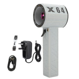 Electric Jet Fan Stepless Speed Adjustment 11 Fan Blades 64mm Duct Handheld Air Blower Turbine Fan for Snow Blowing Car Cleaning White and Black In Australia - Darrahopens