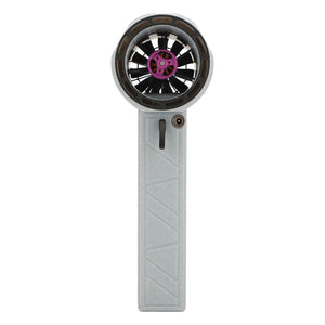 Electric Jet Fan Stepless Speed Adjustment 11 Fan Blades 64mm Duct Handheld Air Blower Turbine Fan for Snow Blowing Car Cleaning White and Black