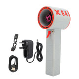 Electric Jet Fan Stepless Speed Adjustment 11 Fan Blades 64mm Duct Handheld Air Blower Turbine Fan for Snow Blowing Car Cleaning White and Red In Australia - Darrahopens