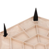 4pcs Stepping Stones Outdoor with 24pcs Ground Stakes Weather Resistant Decorative Stone for Garden Yard Lawn Pathway Walk Way Hex Beige In Australia - Darrahopens