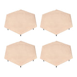 4pcs Stepping Stones Outdoor with 24pcs Ground Stakes Weather Resistant Decorative Stone for Garden Yard Lawn Pathway Walk Way Hex Beige